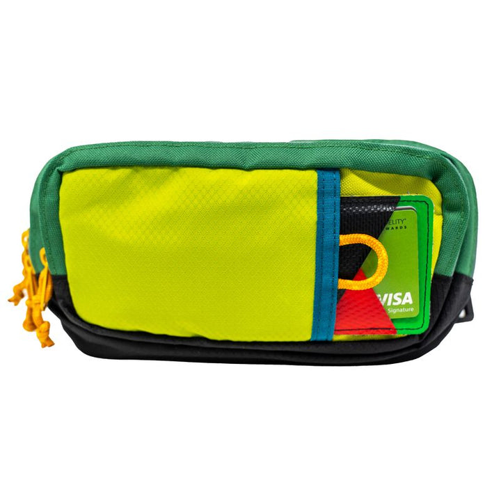 sku:14037787 Trekker Waist Pack Front Detail #color_lime-green-meadow-green