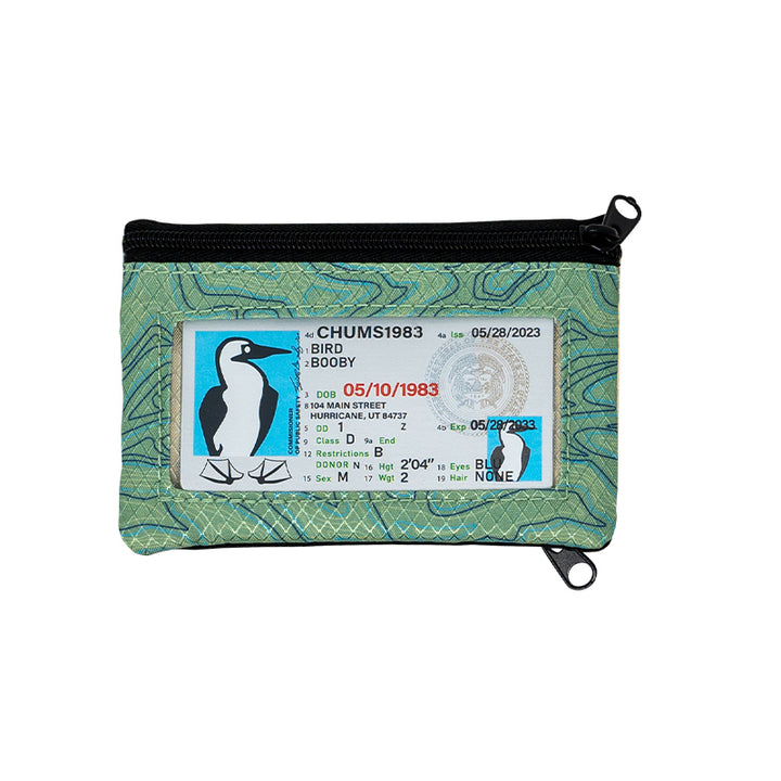 sku:18403467 Surfshorts LTD Wallet Green Topo Back #colors_green-topo