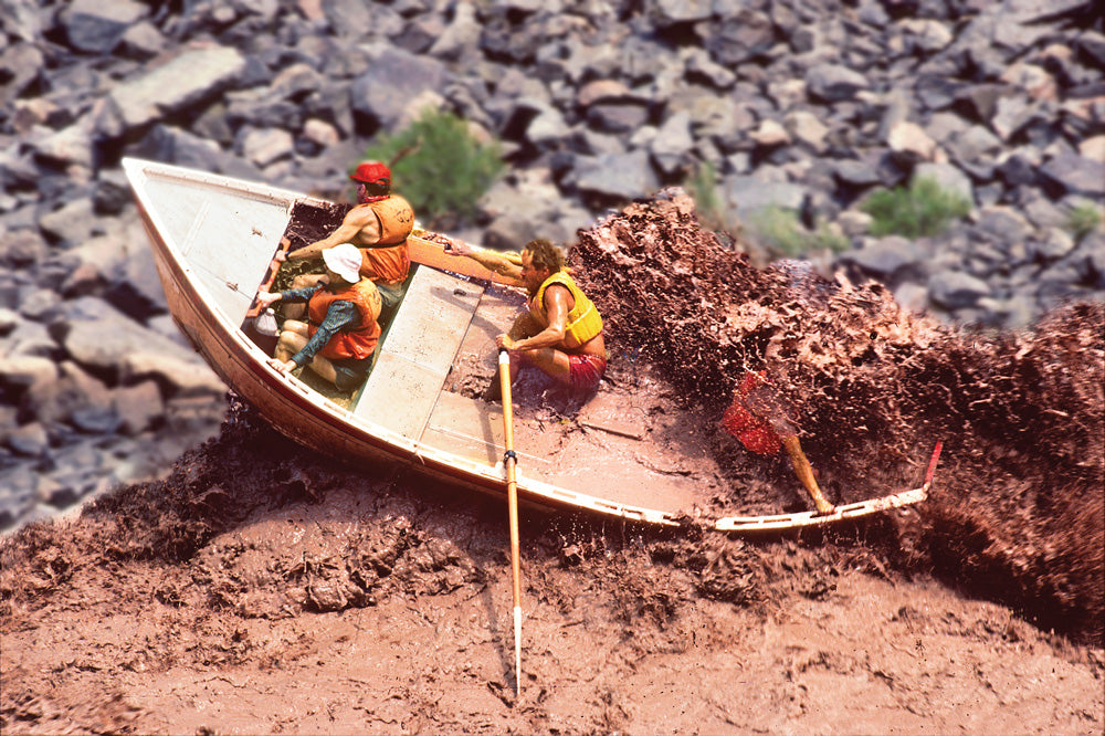 GCD Dory Boat in the Grand Canyon - Captain with 3 passengers.