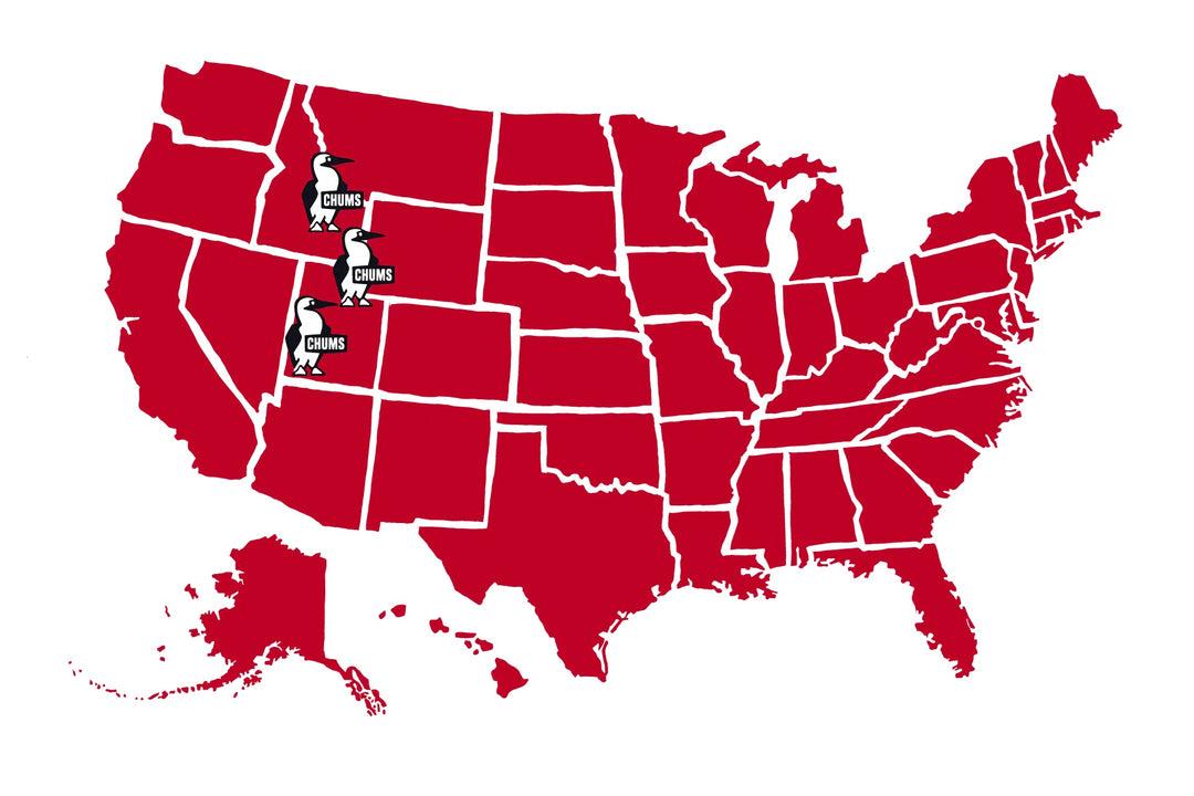 Map of Chums office locations in the united states: Ketchum, ID; Salt Lake City, UT; Hurricane, UT.