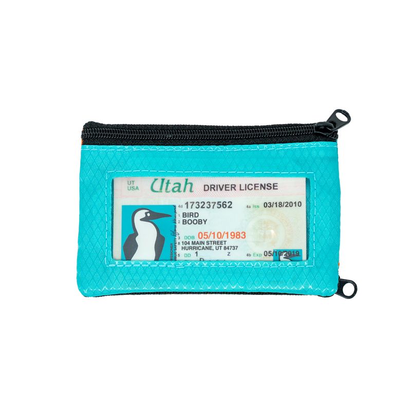 sku:18401662 Surfshorts Wallet Orange/Aqua Back #color_orange-aqua