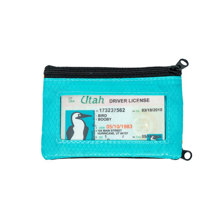 sku:18401662 Surfshorts Wallet Orange/Aqua Back #color_orange-aqua