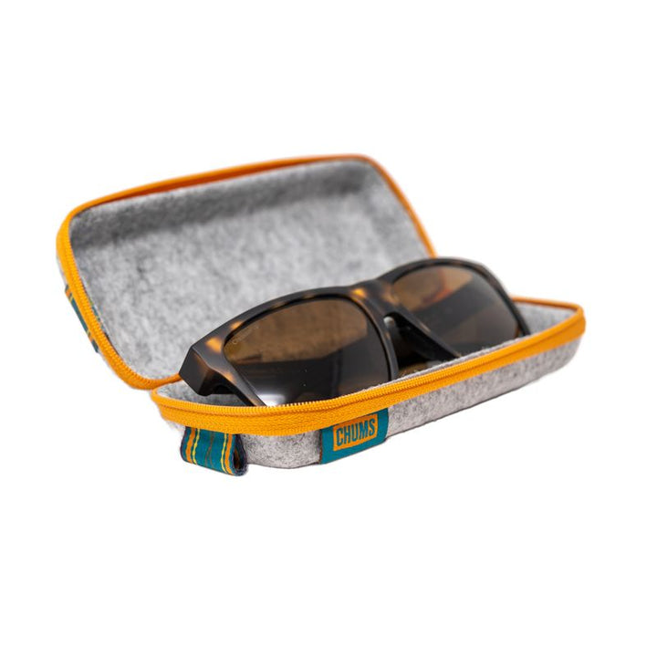 sku:31103342 Upcycled Felt Case Grey/Orange Open #color_grey-orange