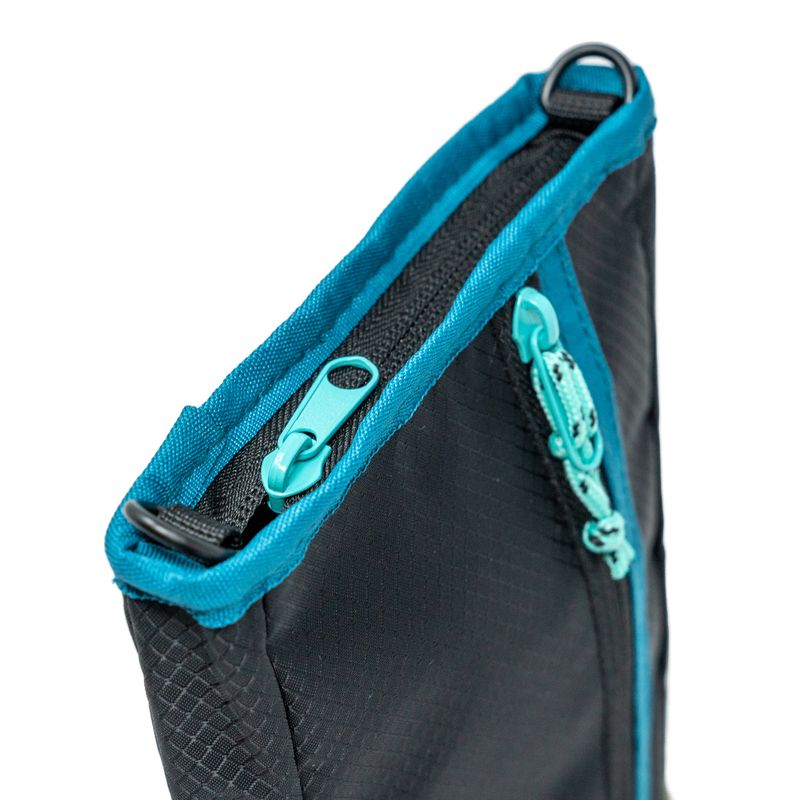sku:54268290 Indio Sling - Black/Teal-Tan Zipper Closure #color_black-teal-olive