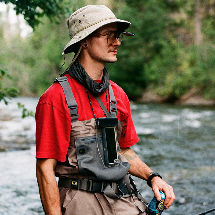 Splash Bag in use on the river.