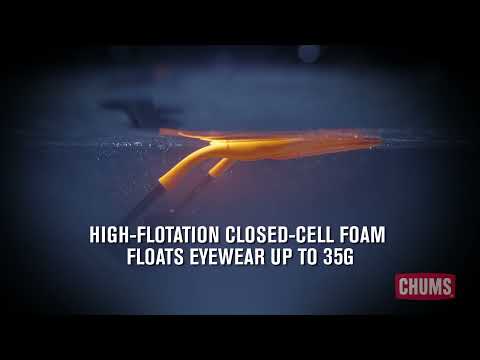 High-floatation closed-cell foam floats eyewear up to 35g