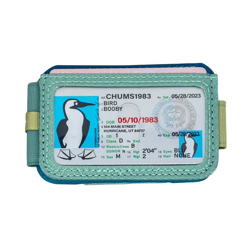 sku:18808114 Bandit Bi-Fold Wallet Teal Back #color_teal