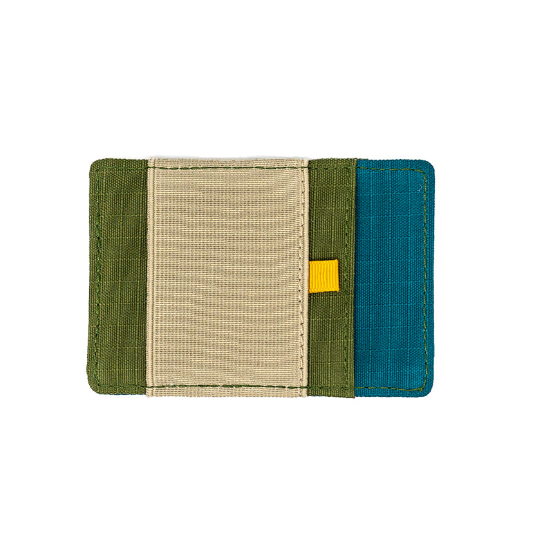 sku:18813375 Bandit Zip Wallet - Olive Teal Putty Back #color_olive-teal