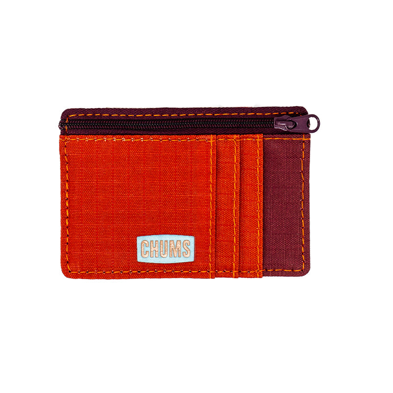 sku:18813376 Bandit Zip Wallet - Rust Burgundy Tan Front #color_rust-burgundy