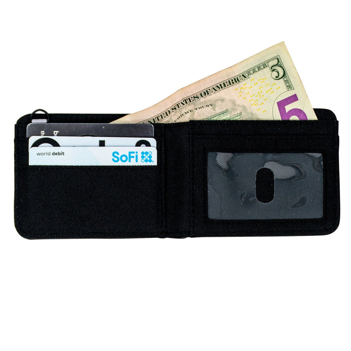 sku:18824100 Rover Bi Fold Wallet Black Filled #color_black