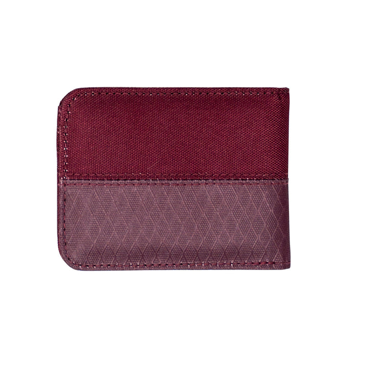 sku:18824121 Bandit Bi Fold Wallet Burgundy Back #color_burgundy
