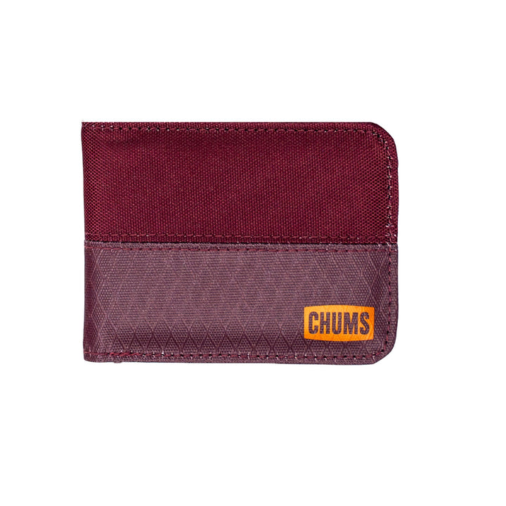 sku:18824121 Bandit Bi Fold Wallet Burgundy Front #color_burgundy
