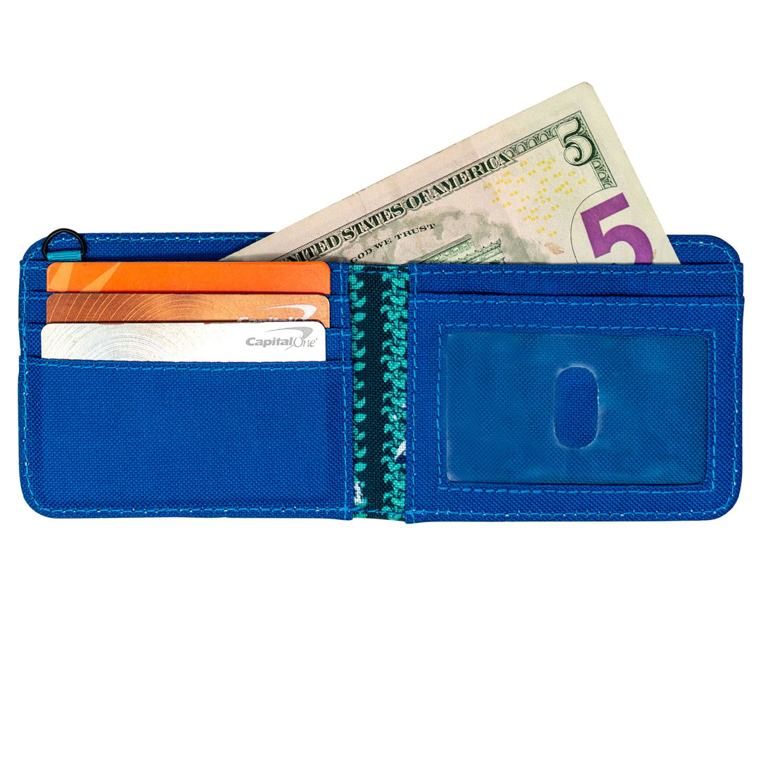 sku:18824389 Rover Bi Fold LTD Wallet HawaiianFloral Filled #color_hawaiian-floral