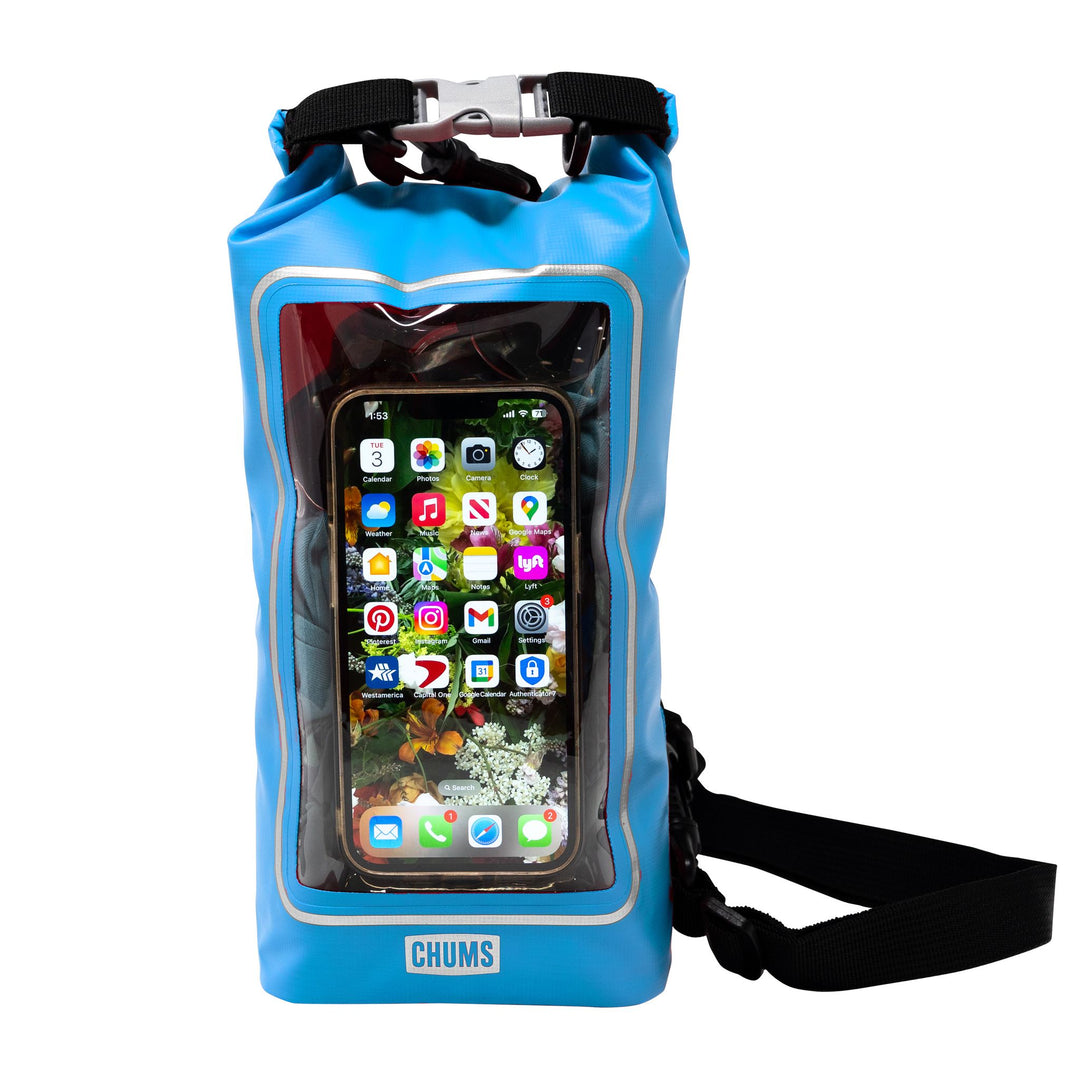 sku:54435104 High Water Phone Tote Turquoise Front #color_turquoise