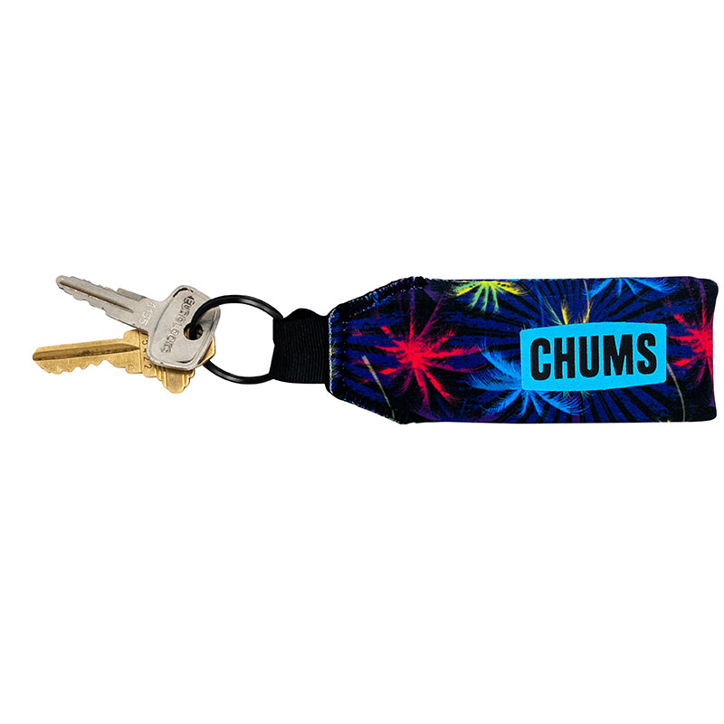 sku:90028381 Floating Neo Keychain LTD Neon Palms With Keys #color_neon-palms