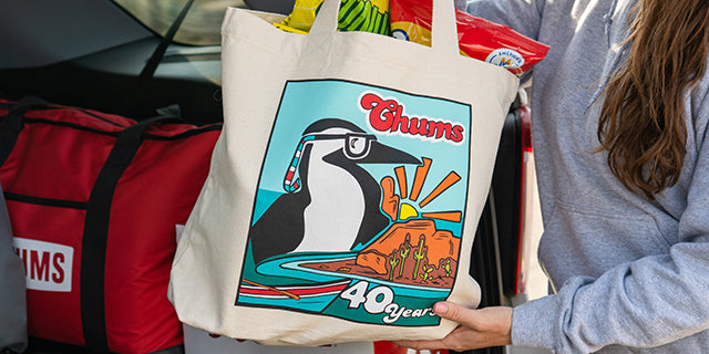 Chums Japan 40th Anniversary Canvas Tote lifestyle: CanvasTote SM 3