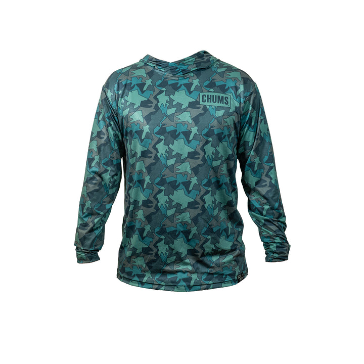 Trout Camo UPF Hoodie - Front