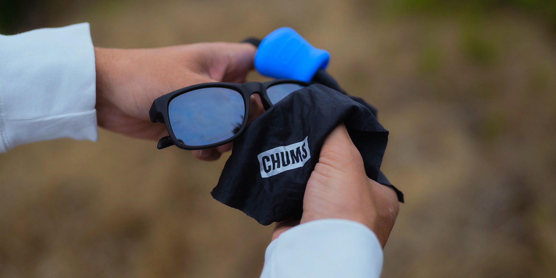 Chums Microfiber Lens Cloth with Flexible Storage Pouch