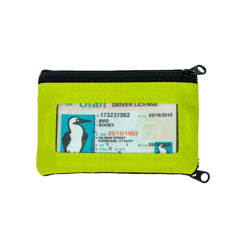 #184031041 Surfshorts Wallet - Green White Lines Back 