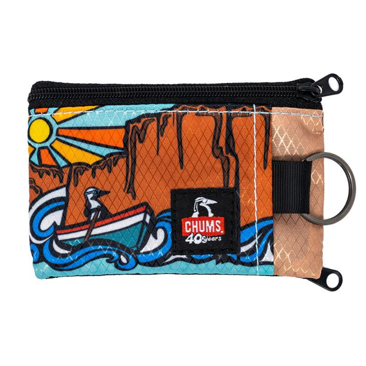 sku:18403463 Surfshorts Wallet LTD 40th Anniversary River Waves Front #colors_40th-anniversary-river-waves