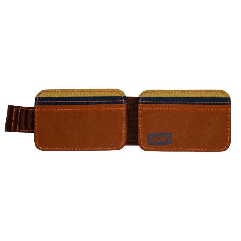 Chums Bandit Bi-Fold Wallet - Tri - orange/tan/navy