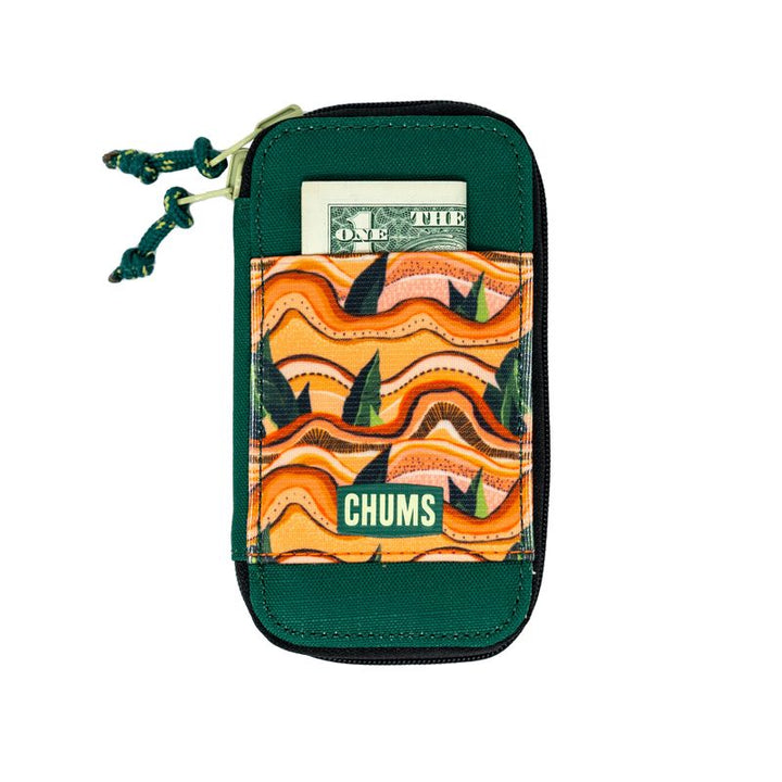 sku:188091028 Reversi Wallet Tree Waves Front with Cash #color_tree-waves