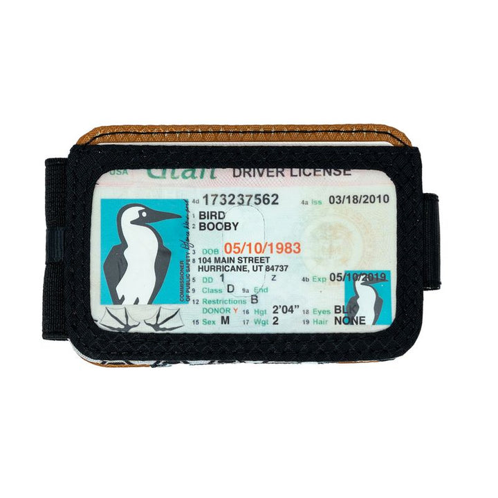 sku:188111012 Bandit Bi-Fold 	Retro Fan Navy / Inside Back #color_white-black-vintage