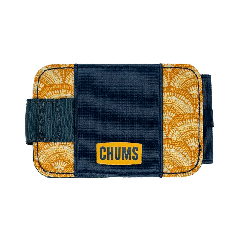 Chums Bandit Bi-Fold Wallet - Tri - orange/tan/navy