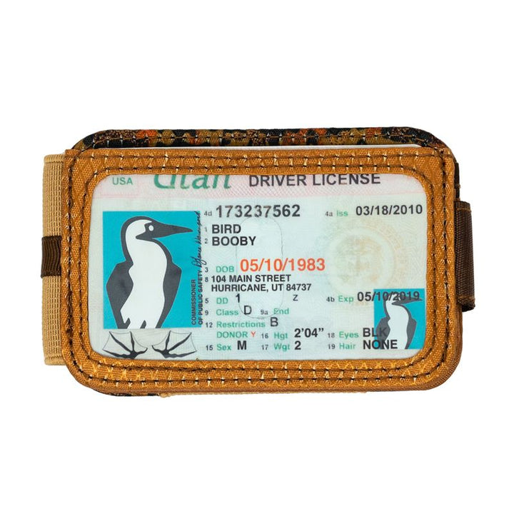 sku:188111027 Bandit Bi-Fold Wallet Abstract Brown/Camo - Inside Back #color_abstract-brown-camo