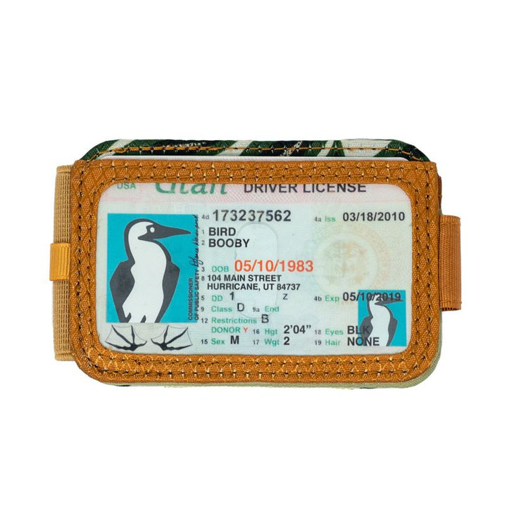 sku:188111033 Bandit Bi-Fold Wallet Green Leaves - Inside Back #color_green-leaves