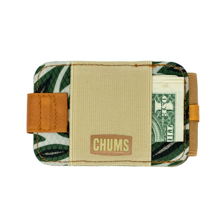 sku:188111033 Bandit Bi-Fold Wallet Green Leaves - Back #color_green-leaves