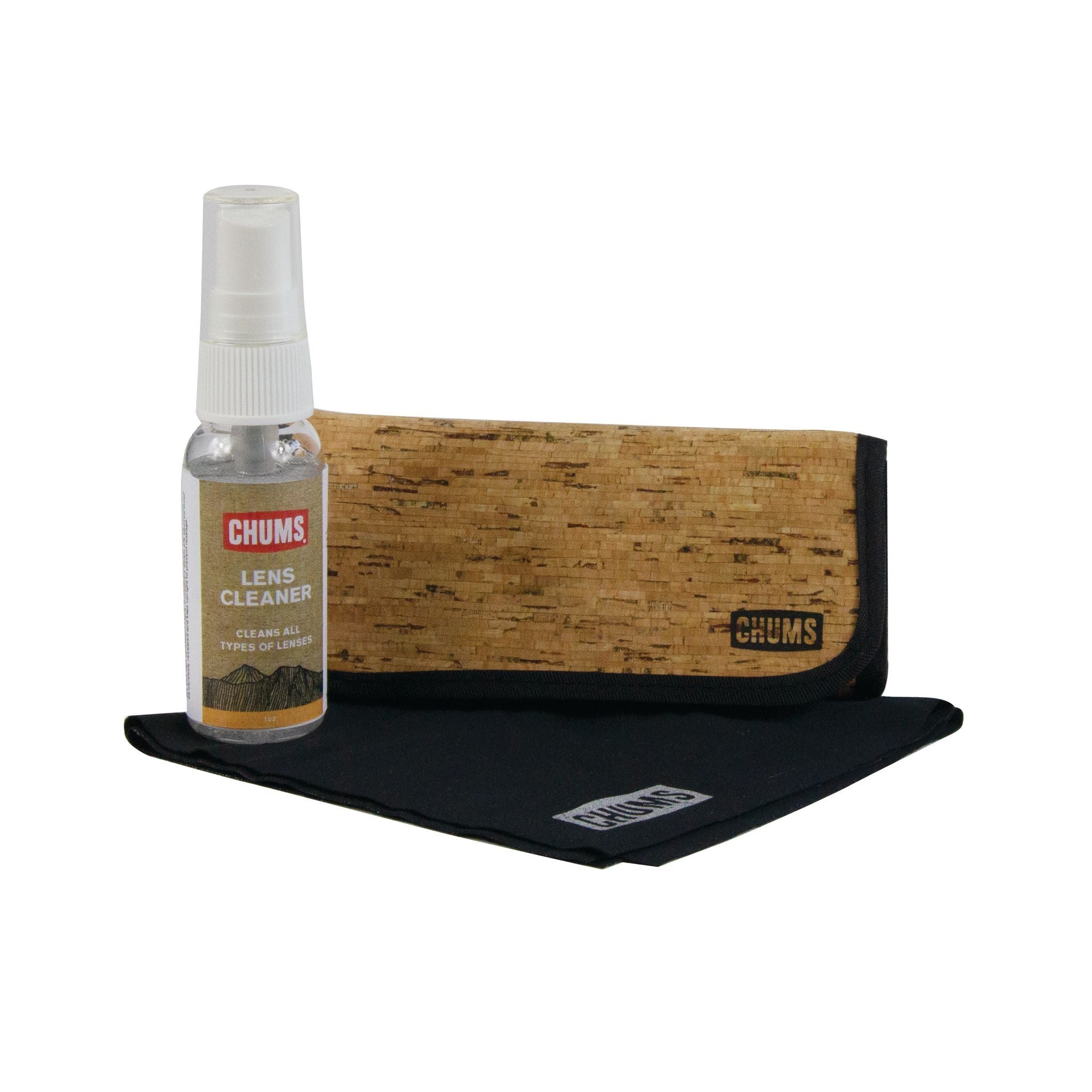 Eyewear cleaning kit cork