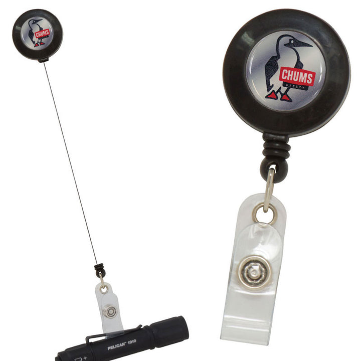 sku:30030100 Badge Reel Retractor Black #color_black
