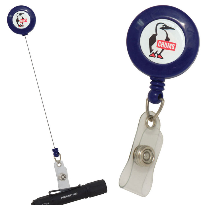sku:30030105 Badge Reel Retractor Navy Blue #color_navy-blue